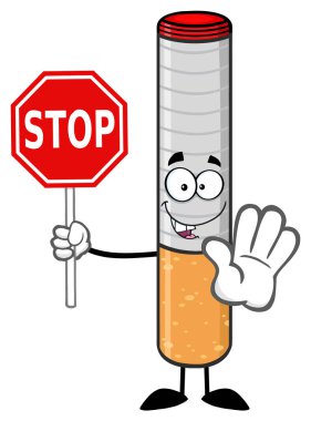 Cigarette Cartoon Character  clipart