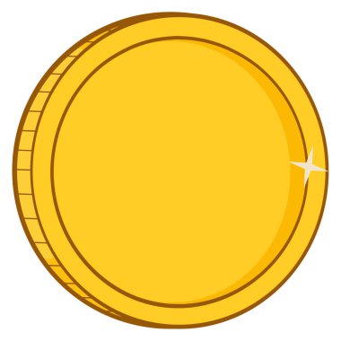 Golden Coin For Business  clipart