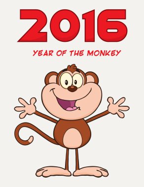 Gülümseyen maymun çizgi film karakteri 