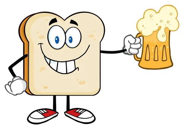 Ekmek çizgi film karakteri — Stok Vektör