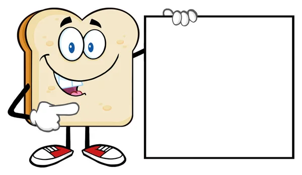 Bread Cartoon Character — Stock Vector