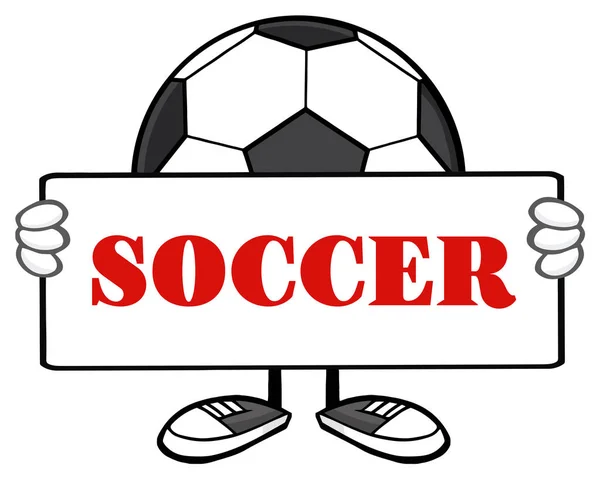 Soccer Ball Cartoon Mascot — Stock Vector