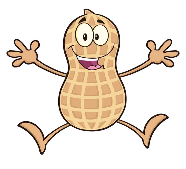 Персонаж мультфильма про арахис — стоковый вектор