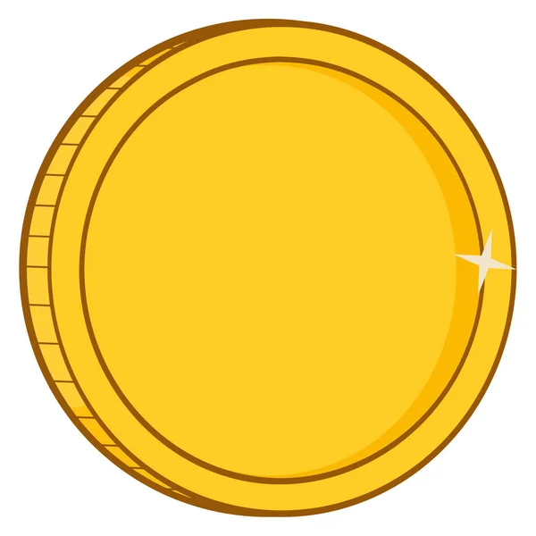 Goldene Münze für Unternehmen — Stockvektor