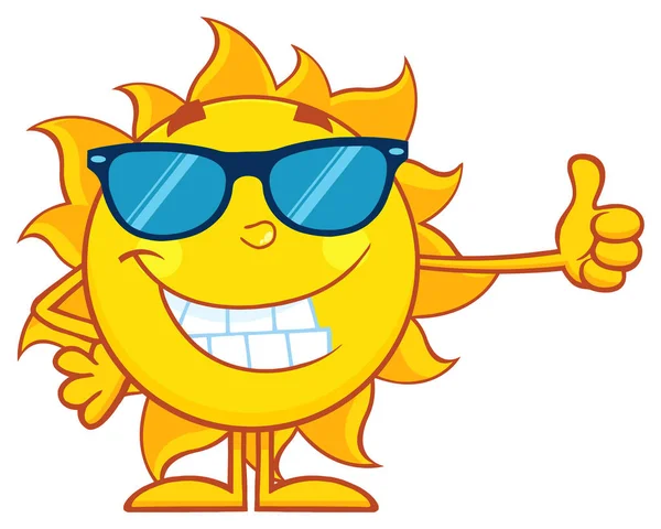 Smiling Sun Cartoon — Stock Vector