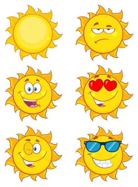 Personagem de mascote Sun Cartoon —  Vetores de Stock