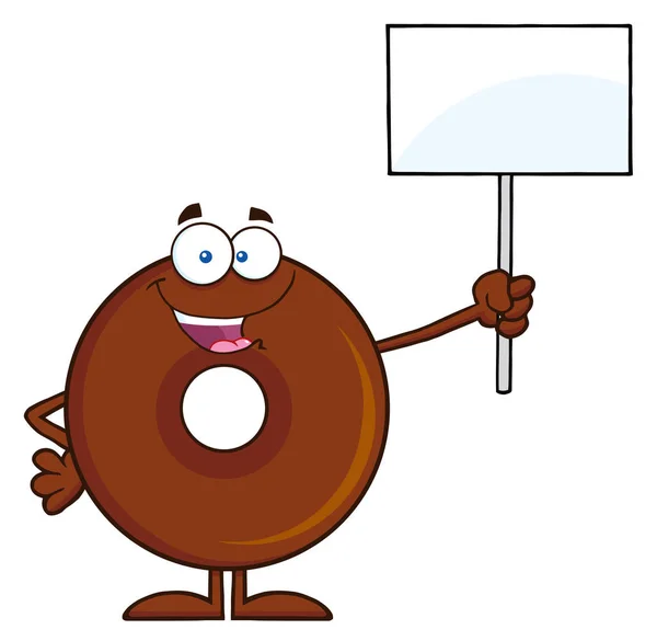 Happy  Donut Cartoon Character. — Stock Vector