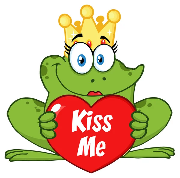 Lachende prinses Frog — Stockvector