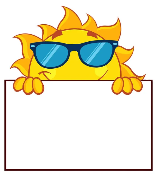 Dibujos animados alegre sol — Vector de stock