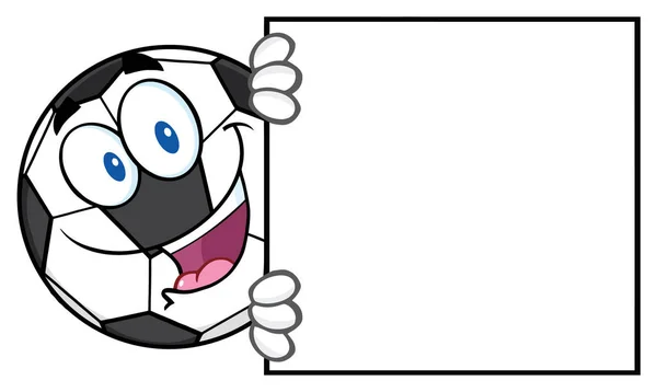Bola de futebol Cartoon Mascote — Vetor de Stock