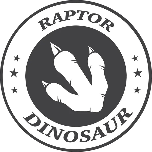Icône Empreinte Dinosaure — Image vectorielle