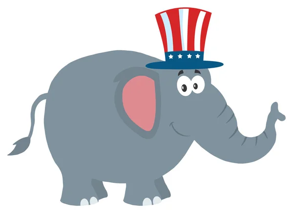 Republikeinse Elephant Illustratie — Stockvector