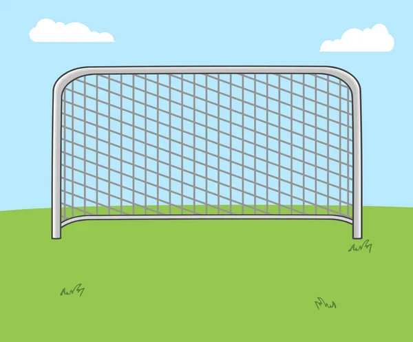 Cartoon voetbal Gate — Stockvector