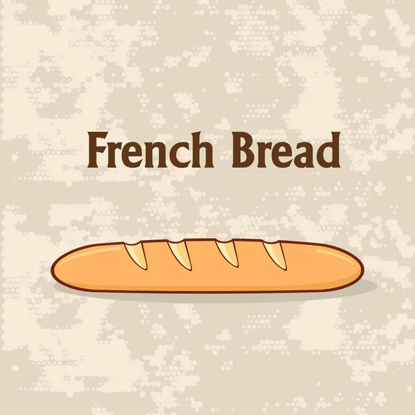 Dessin animé Baguette française — Image vectorielle