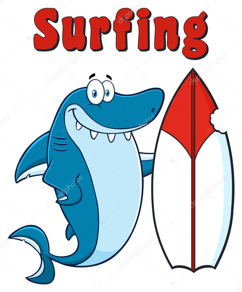 Shark Cartoon Mascot 
