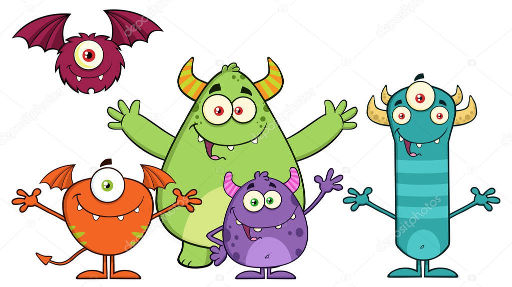 Monsters Cartoon Characters