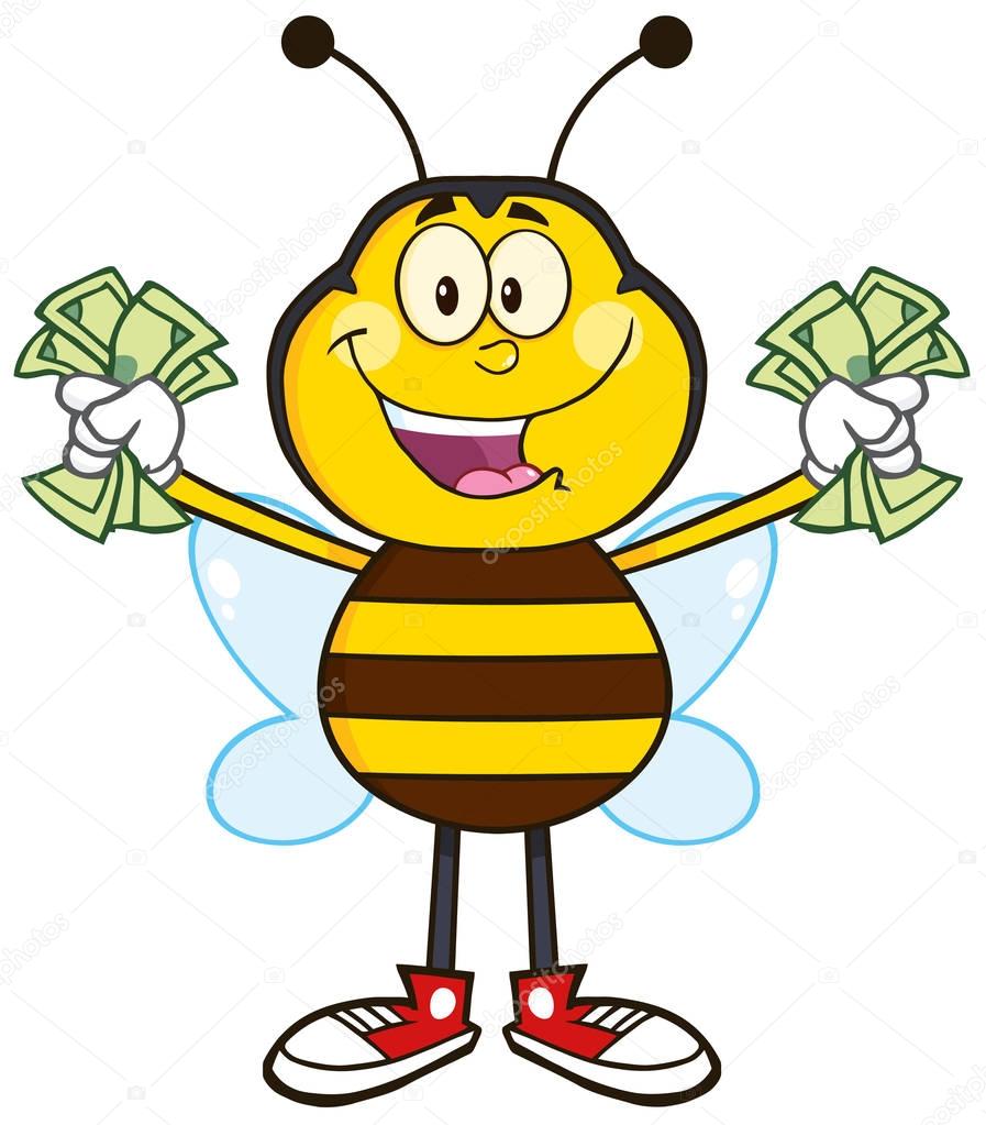 Bee Cartoon Character