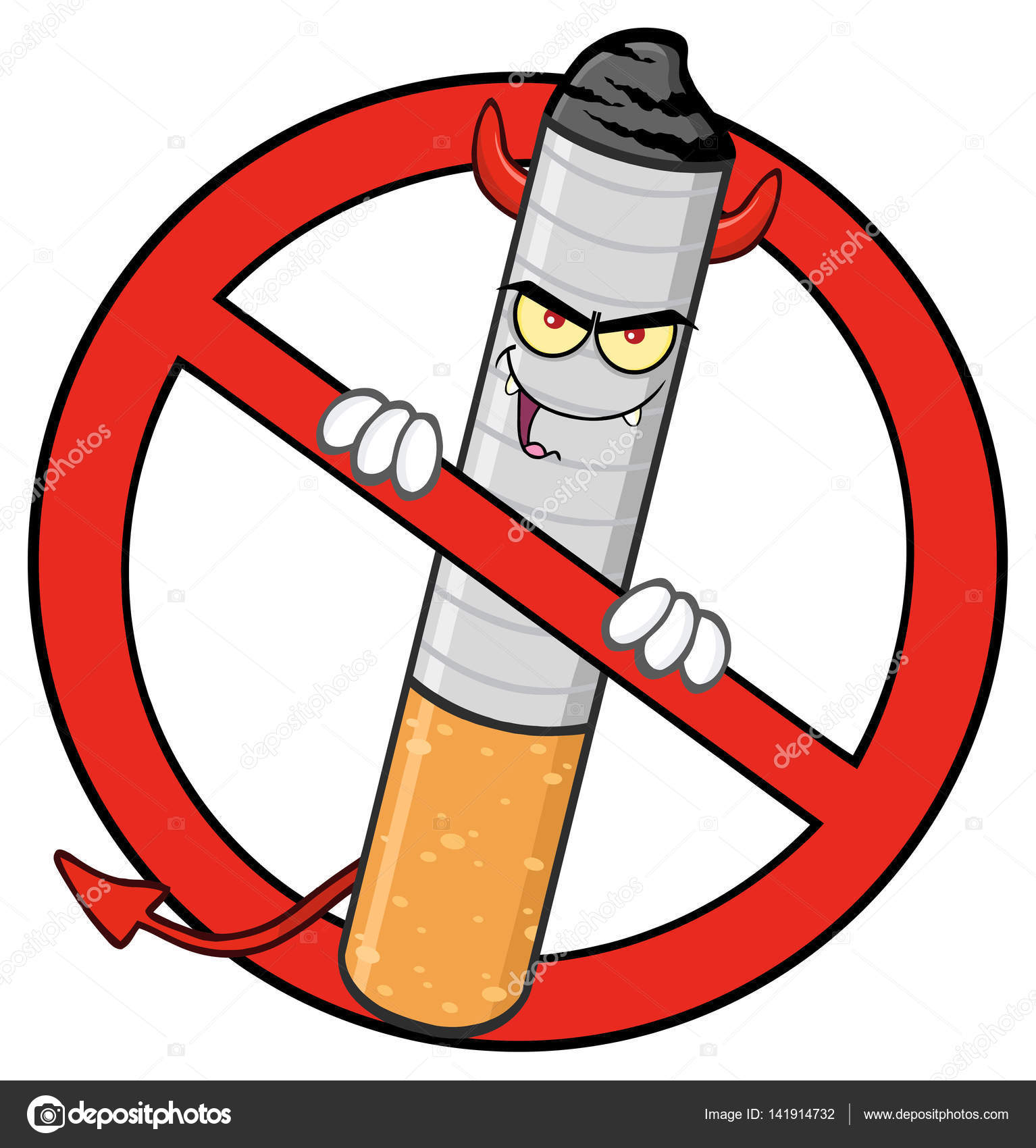 Cigarette Cartoon Character Stock Vector Image by ©HitToon #141914732