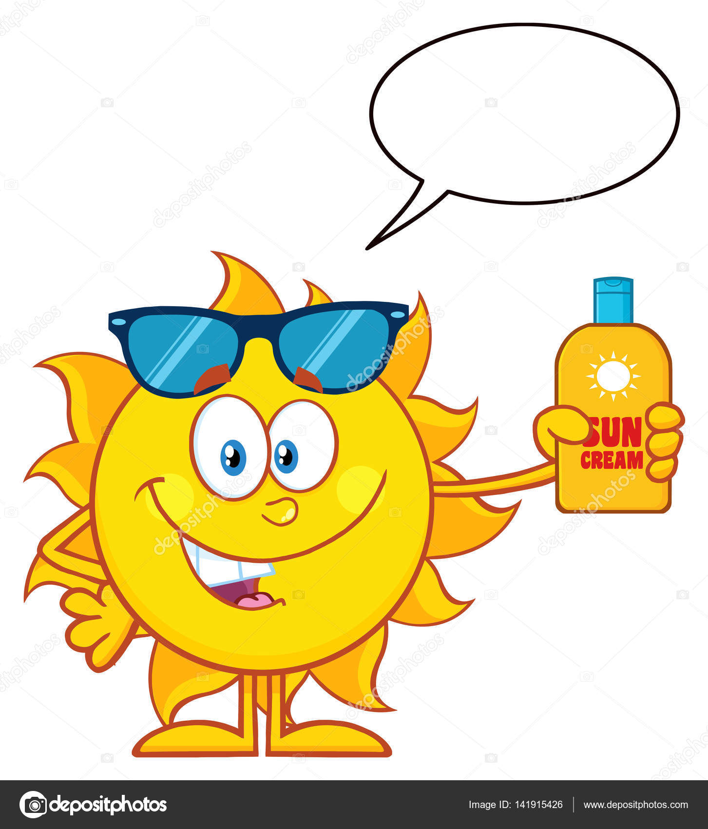 Download Summer Sun Cartoon — Stock Vector © HitToon #141915426