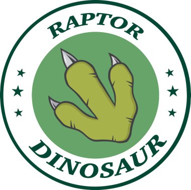 Dinozor pençe daire Logo