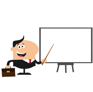 Yöneticisi işaret eden ilerici pasta grafiği