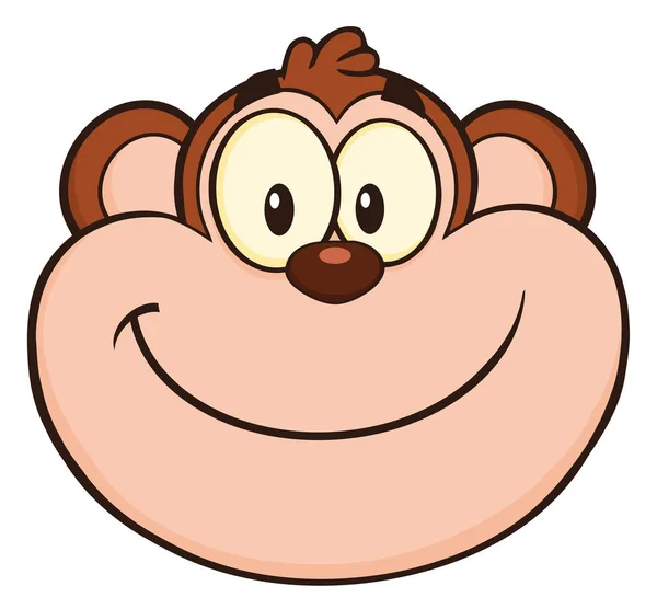 Monkey kreslená postavička — Stockový vektor