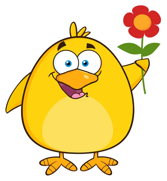 Schattige gele chick — Stockvector
