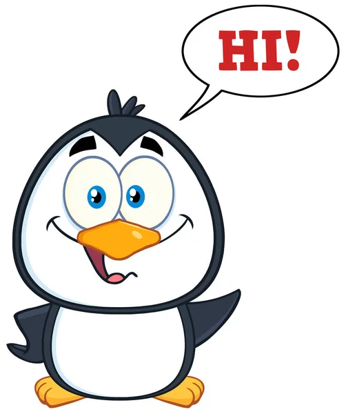 Pinguino personaggio dei cartoni animati — Vettoriale Stock