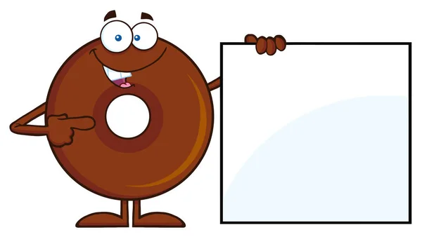 Personaje de dibujos animados Donut feliz . — Vector de stock