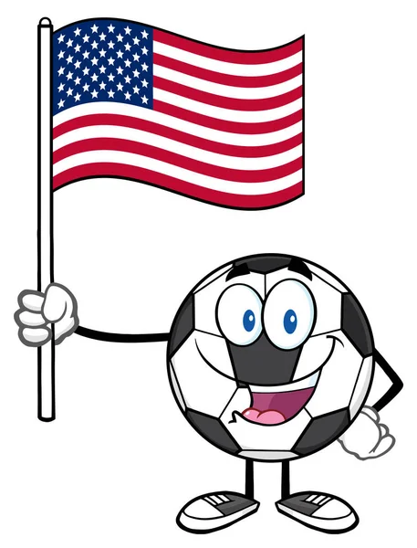 Soccer Ball Cartoon Mascot — Stock Vector