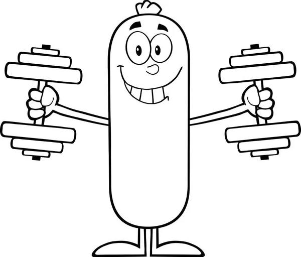 Personagem de desenho animado salsicha — Vetor de Stock