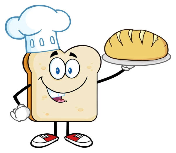 Tranche de pain dessin animé — Image vectorielle