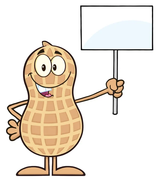 Peanut Cartoon Character — Stock Vector