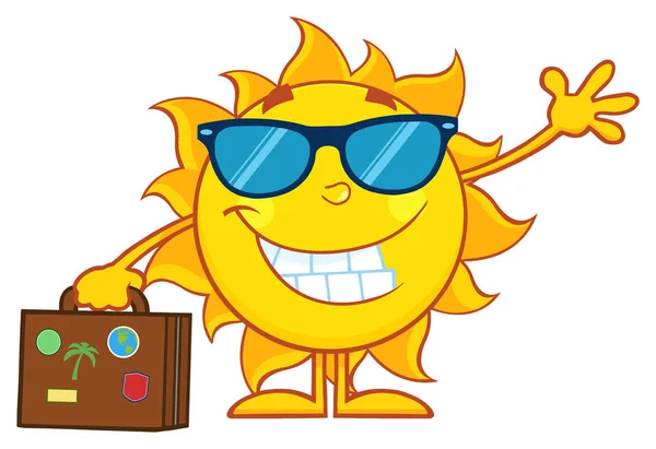 Smiling Summer Sun — Stock Vector