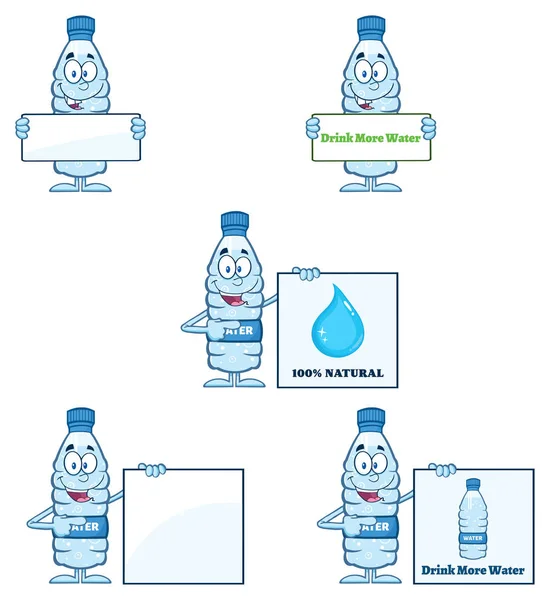 Woda butelki z tworzyw sztucznych — Wektor stockowy