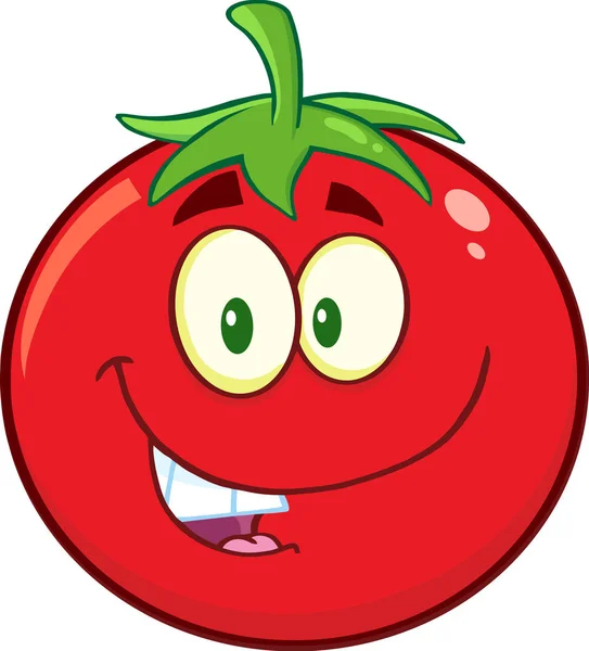 Tomaten-Zeichentrickfigur — Stockvektor