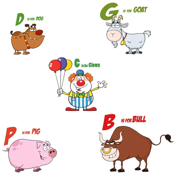 m letter animals set stock vector coffeee_in 95722894 five letter animals