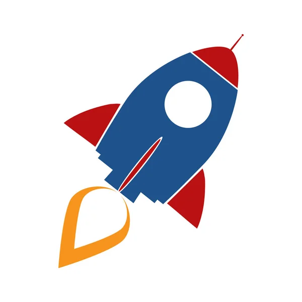 Rocket Ship Start Up Conceito — Vetor de Stock