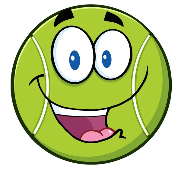 Tennisball-Cartoon-Figur — Stockvektor