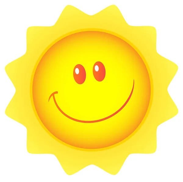 Happy Sun Cartoon Mascot Character. — Stock Vector