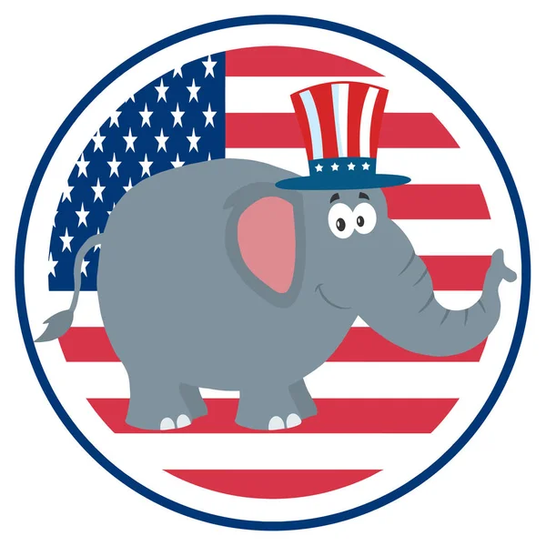 Elefante republicano Ilustración — Vector de stock