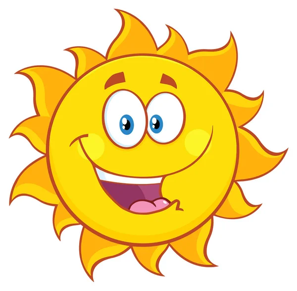 Sun Cartoon Character — Stock Vector