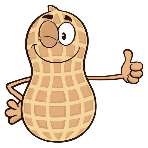 Cacahuète personnage de dessin animé — Image vectorielle