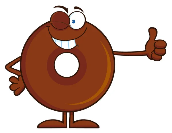 Personagem de desenhos animados feliz Donut . —  Vetores de Stock