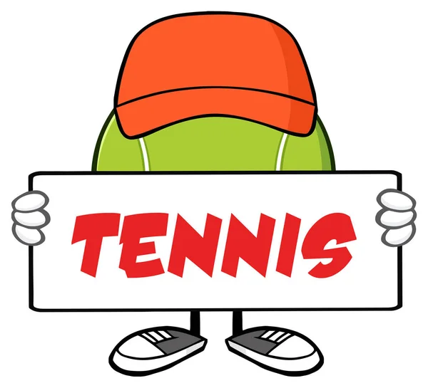 网球球卡通吉祥物 — 图库矢量图片