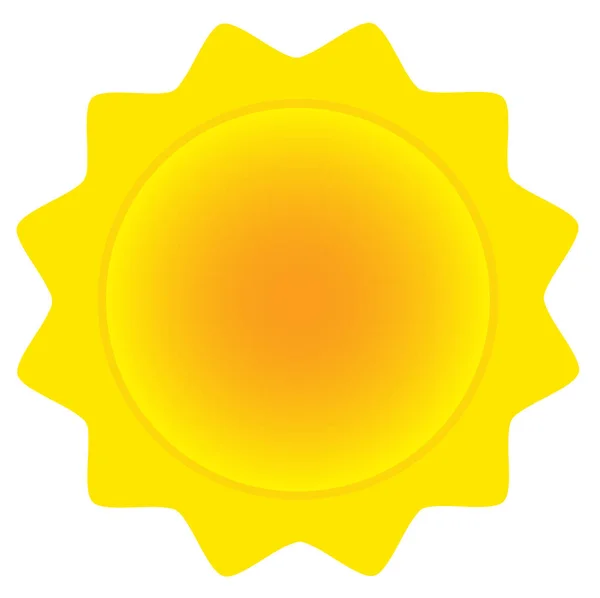 Oragne And Yellow Sun — Stock Vector