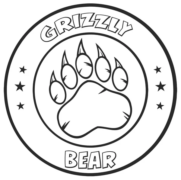 Black And White Bear Paw Royalty Free Stock Illustrations