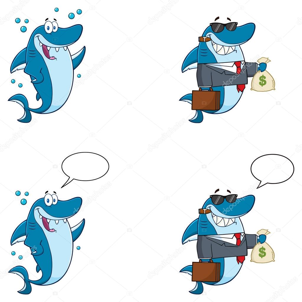 Shark Cartoon Character