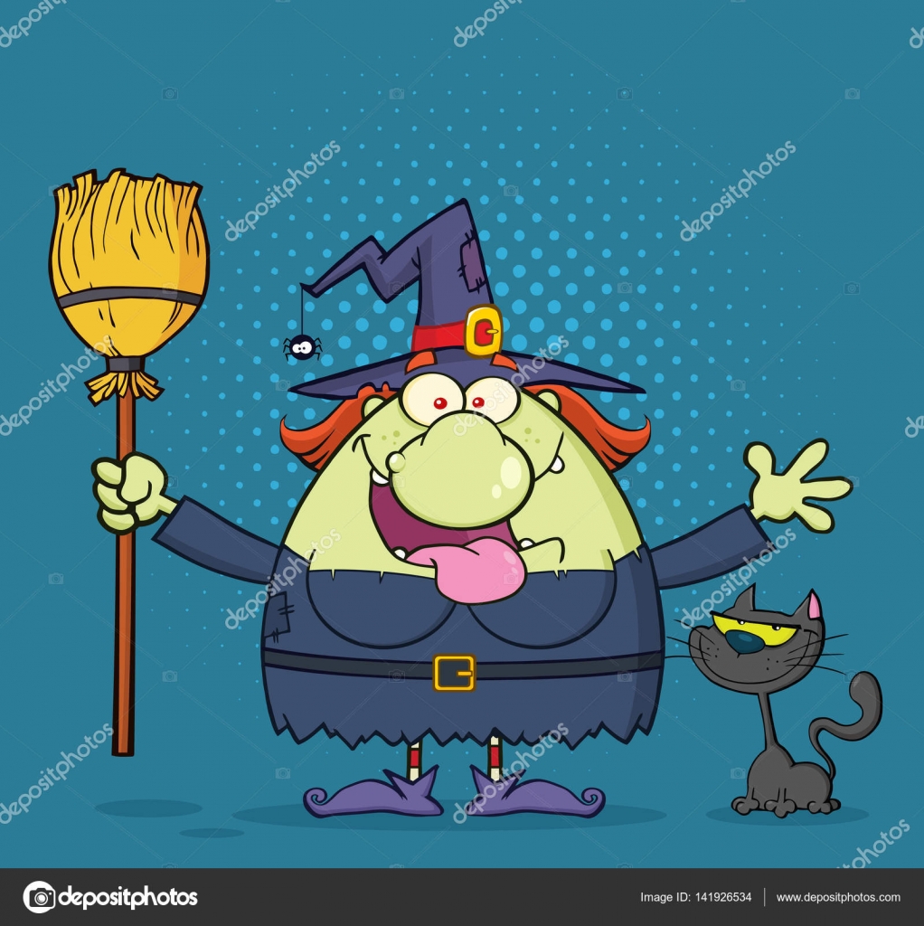 Ugly Cartoon Character Ugly Witch Cartoon Character Stock