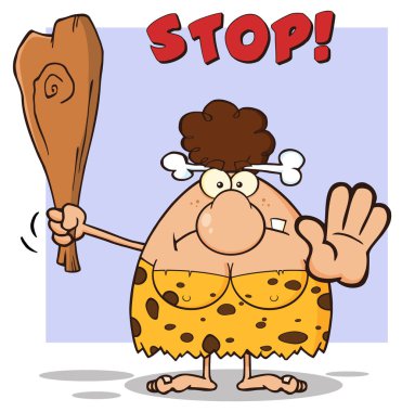 Kızgın esmer mağara kadın